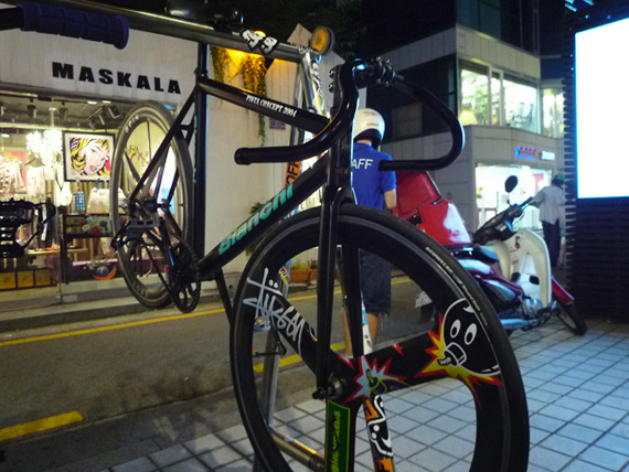 Fixed gear магазин LSD Bikes, Сеул, Корея